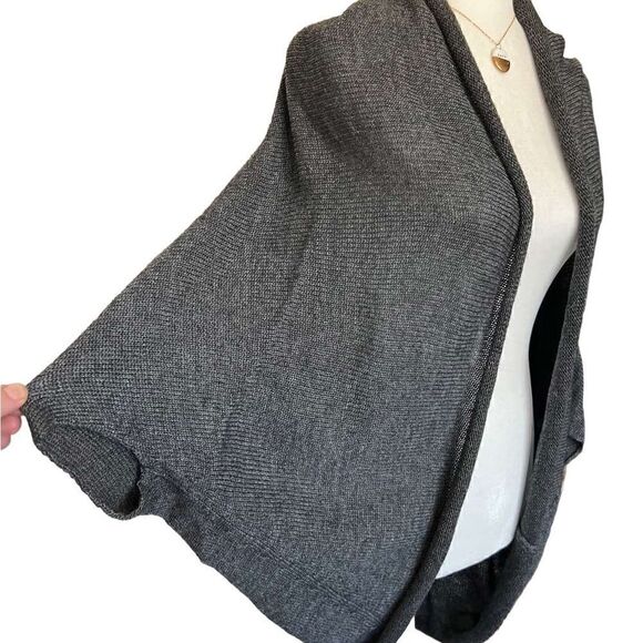 Zara knit open cardigan oversized grey size medium - Picture 6 of 10